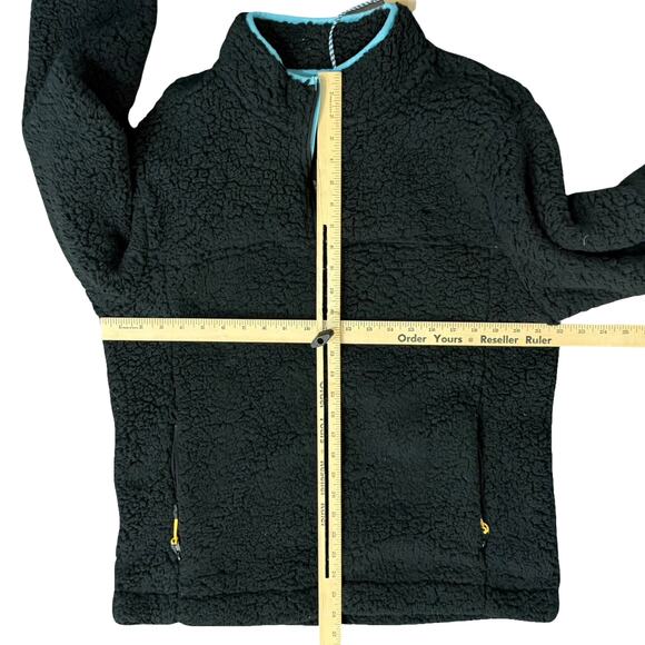 Chubbies Black The Night Fleece 1/4 Quarter Zip Warm Pullover Sweatshirt Size L - Picture 5 of 12